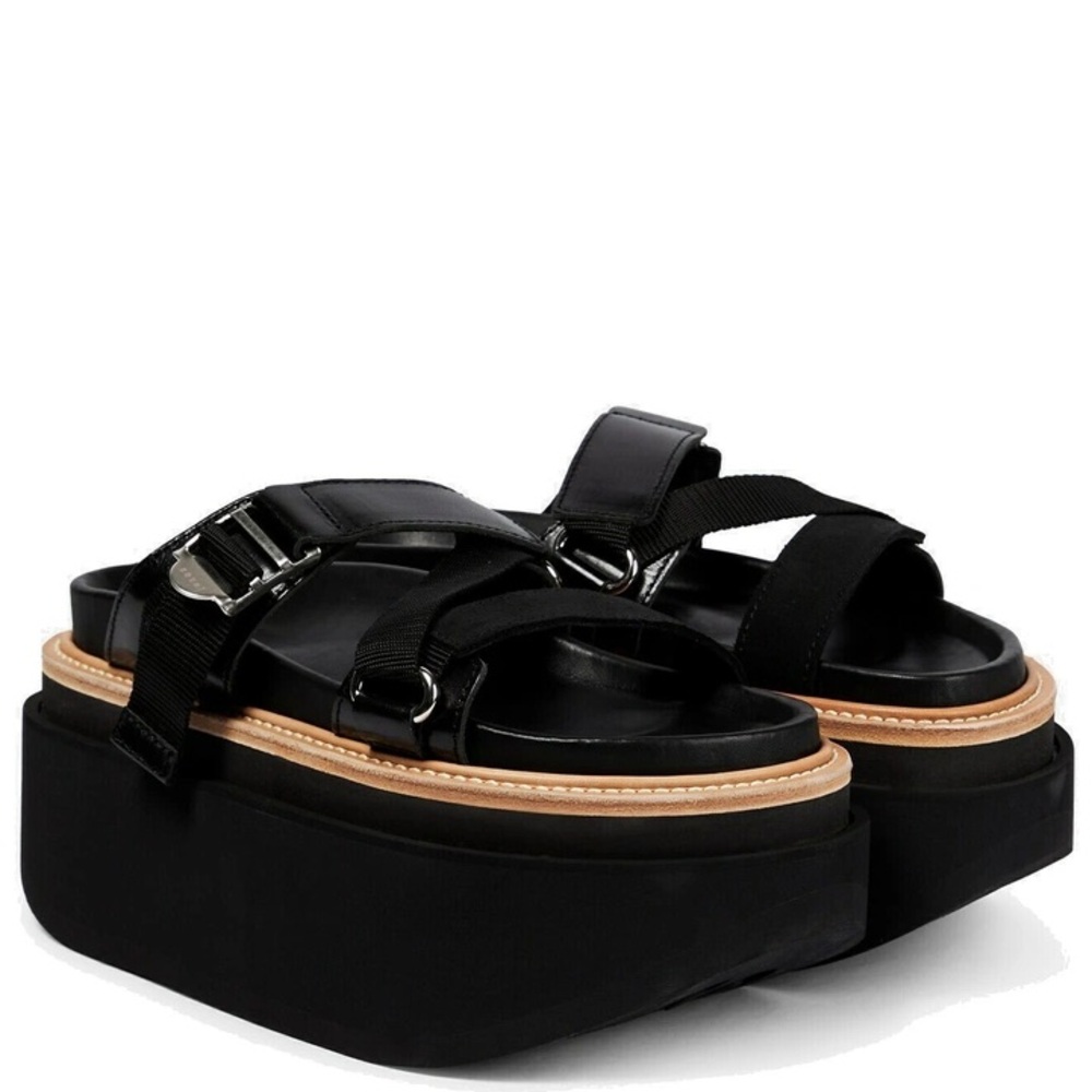 Sacai belt platform sandals 39